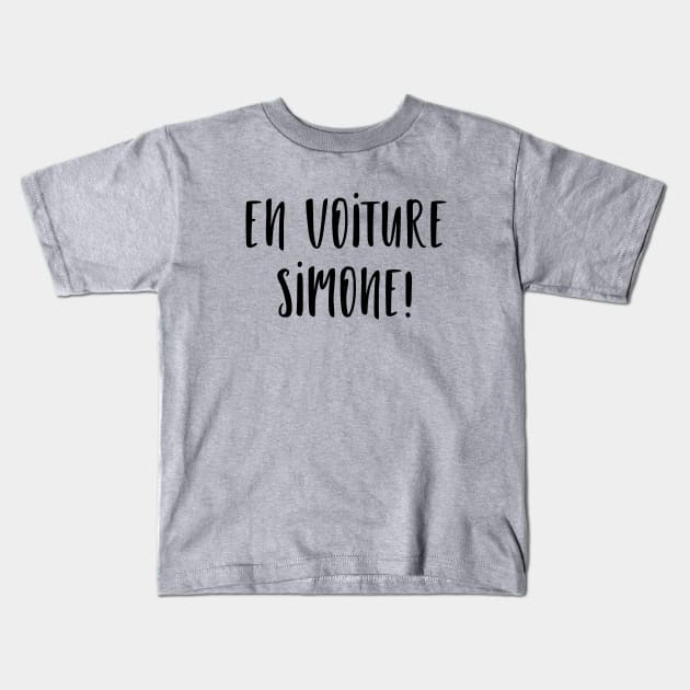 En voiture Simone Kids T-Shirt by LemonBox